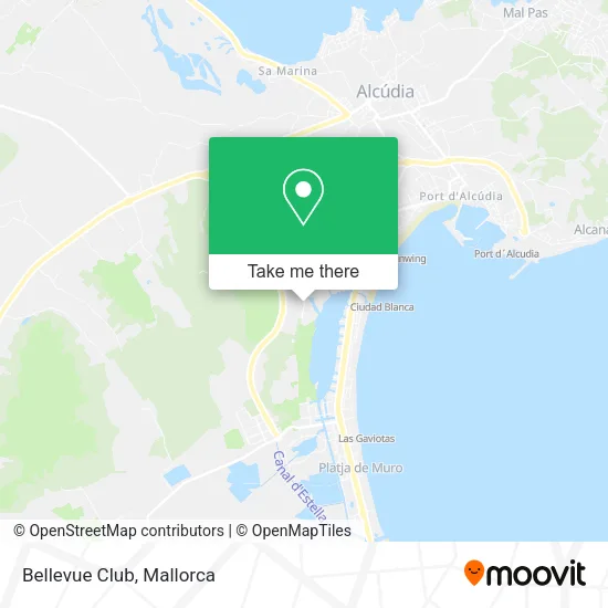 Bellevue Club map
