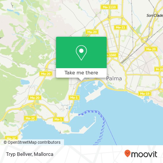 Tryp Bellver map