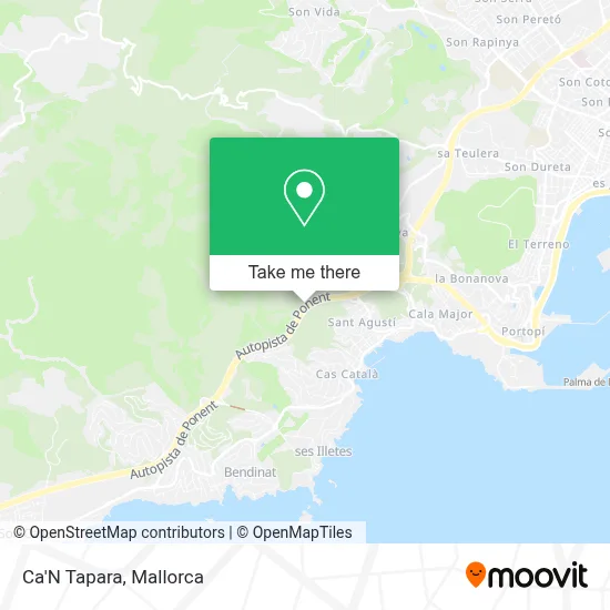 Ca'N Tapara map