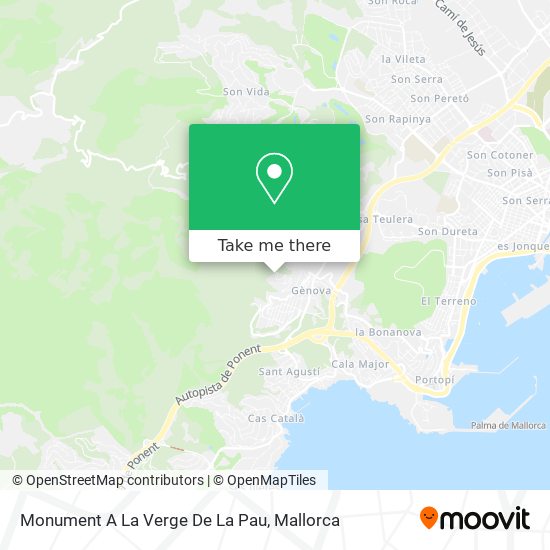 Monument A La Verge De La Pau map