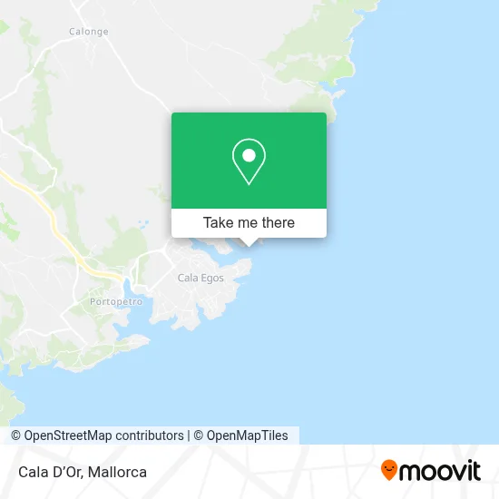 Cala D’Or map