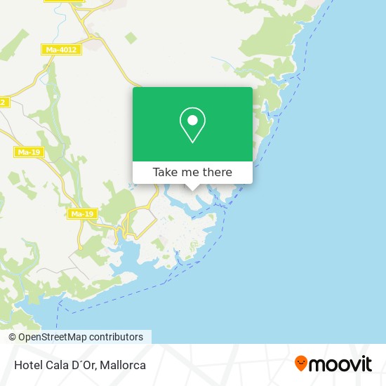 Cala D Or Map How To Get To Hotel Cala D´or In Santanyí By Bus?