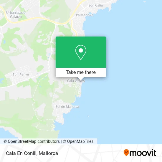 Cala En Conill map