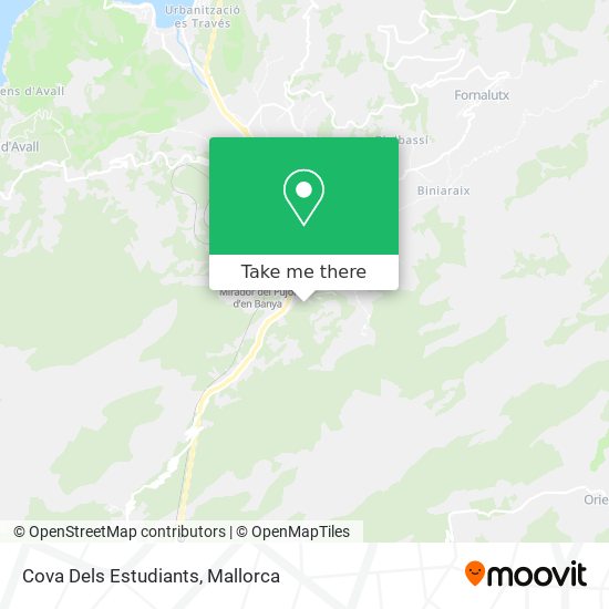 mapa Cova Dels Estudiants