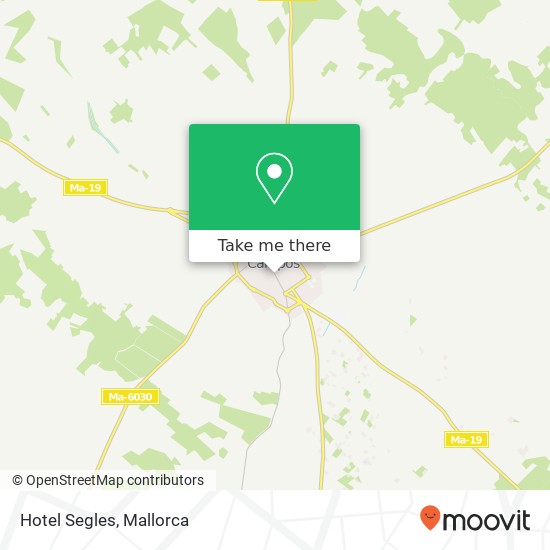 Hotel Segles map