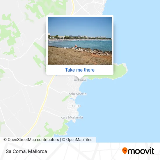 Sa Coma map
