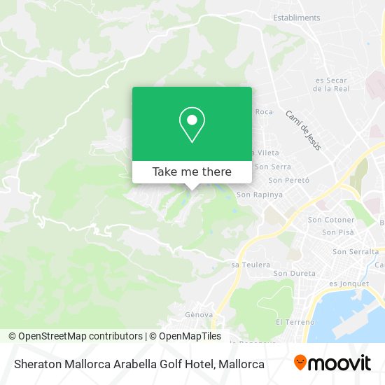 Sheraton Mallorca Arabella Golf Hotel map