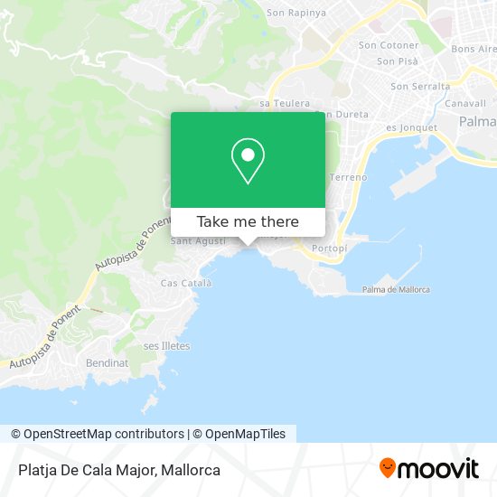 mapa Platja De Cala Major