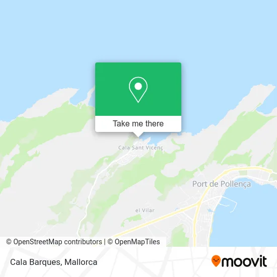 Cala Barques map