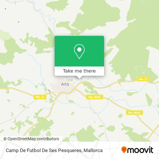 mapa Camp De Futbol De Ses Pesqueres