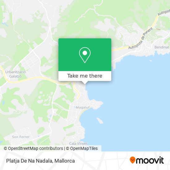 Platja De Na Nadala map