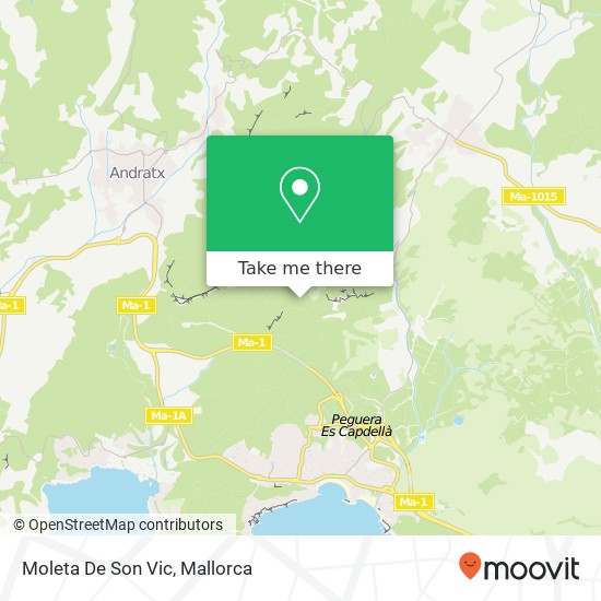 Moleta De Son Vic map