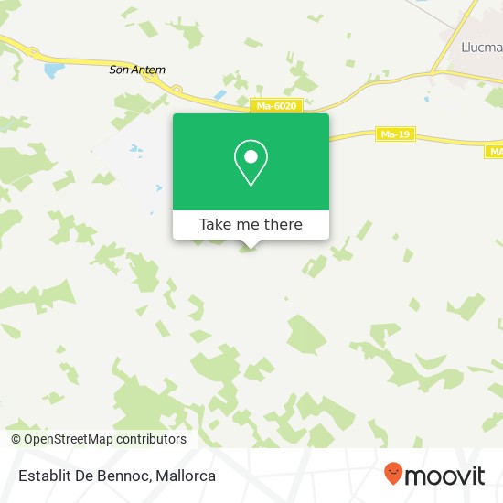 Establit De Bennoc map