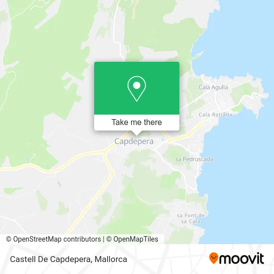 Castell De Capdepera map