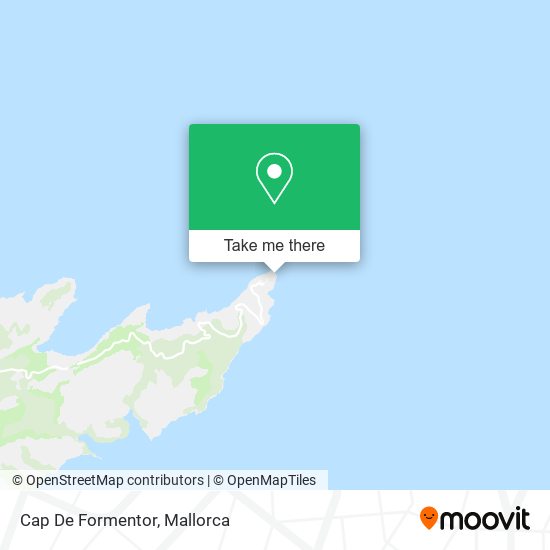 mapa Cap De Formentor