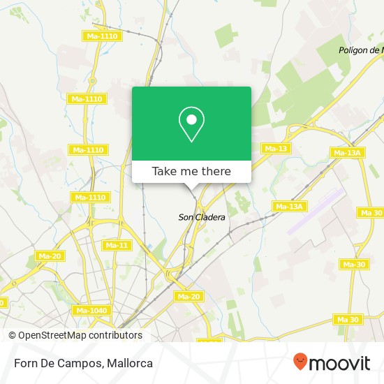 Forn De Campos map