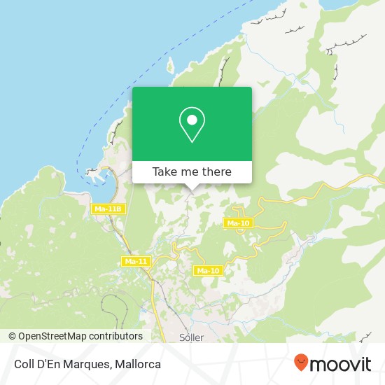 mapa Coll D'En Marques