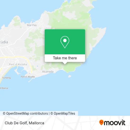 Club De Golf map
