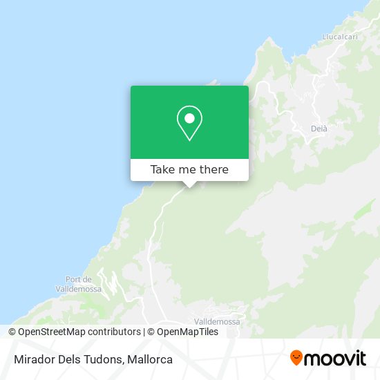 mapa Mirador Dels Tudons