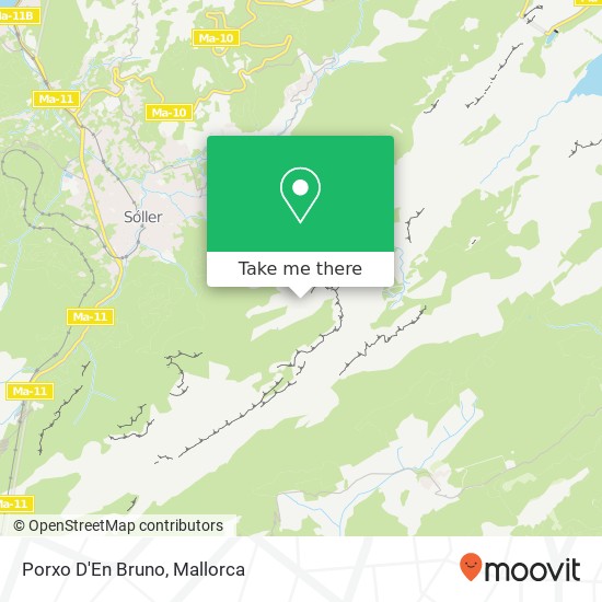 mapa Porxo D'En Bruno