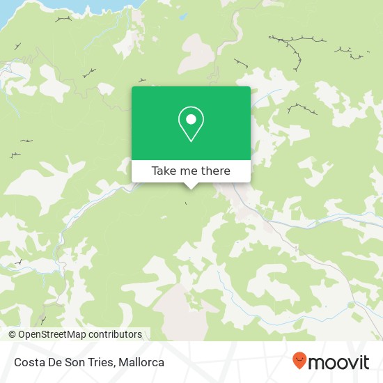 mapa Costa De Son Tries