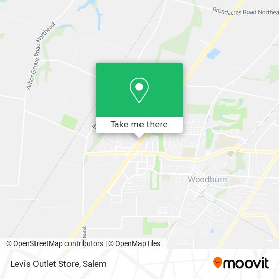 How to get to Levi's Outlet Store in Woodburn by Bus?