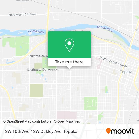 SW 10th Ave / SW Oakley Ave map