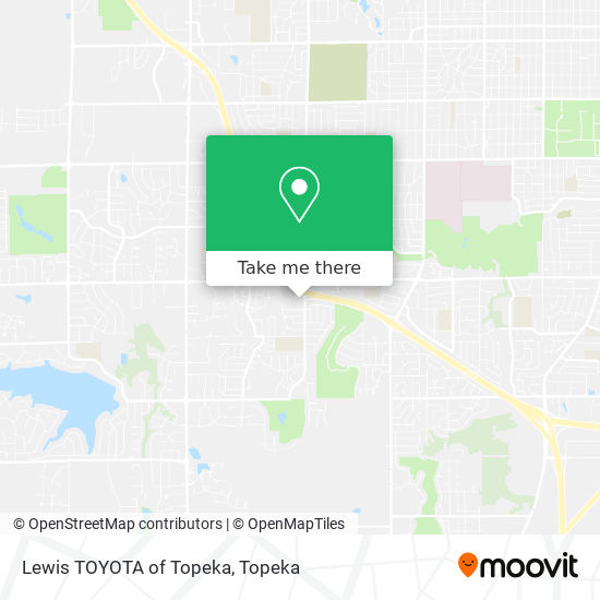 Lewis TOYOTA of Topeka map