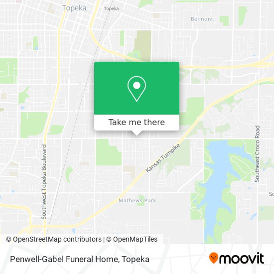 Penwell-Gabel Funeral Home map
