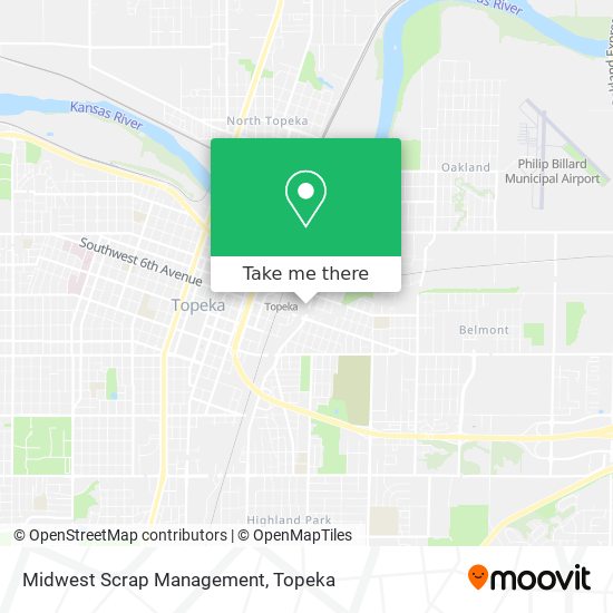 Mapa de Midwest Scrap Management