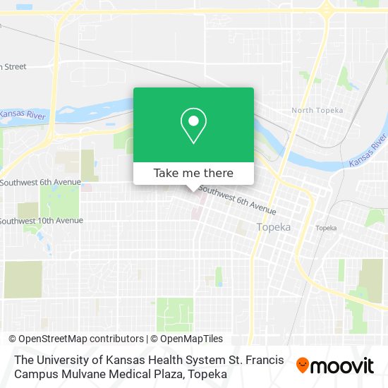 Mapa de The University of Kansas Health System St. Francis Campus Mulvane Medical Plaza