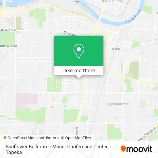 Mapa de Sunflower Ballroom - Maner Conference Center