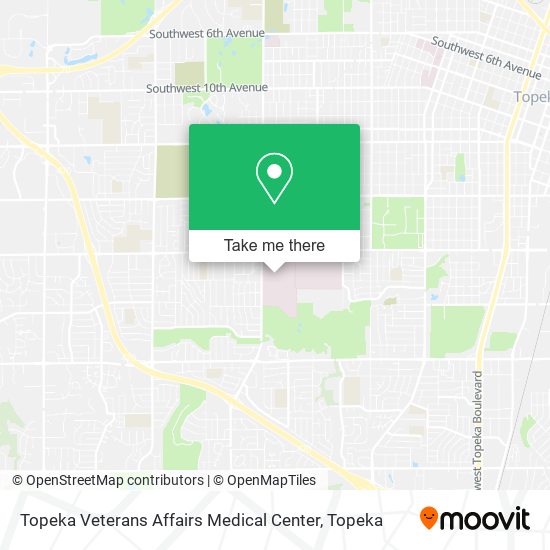 Mapa de Topeka Veterans Affairs Medical Center