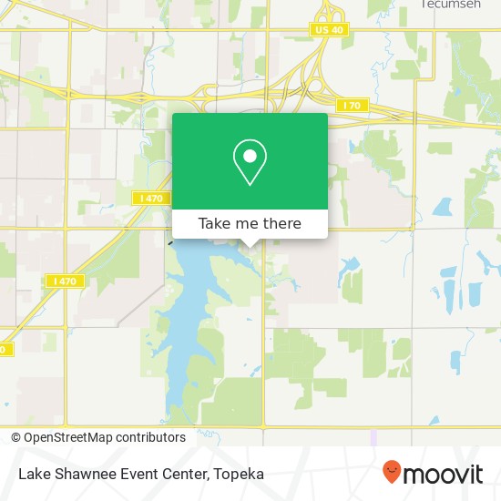Lake Shawnee Event Center map