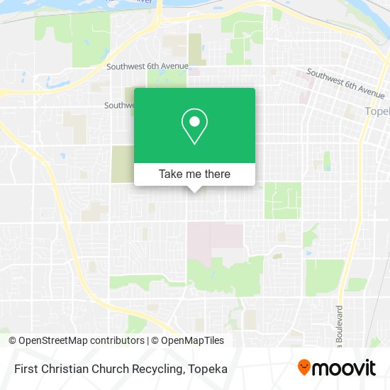First Christian Church Recycling map