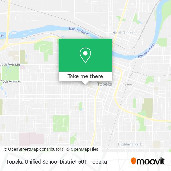 Topeka Unified School District 501 map