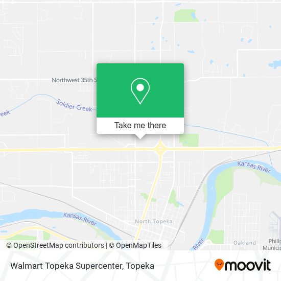 Mapa de Walmart Topeka Supercenter
