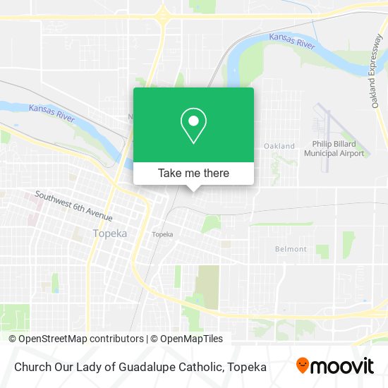 Church Our Lady of Guadalupe Catholic map