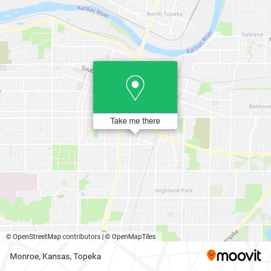 Monroe, Kansas map