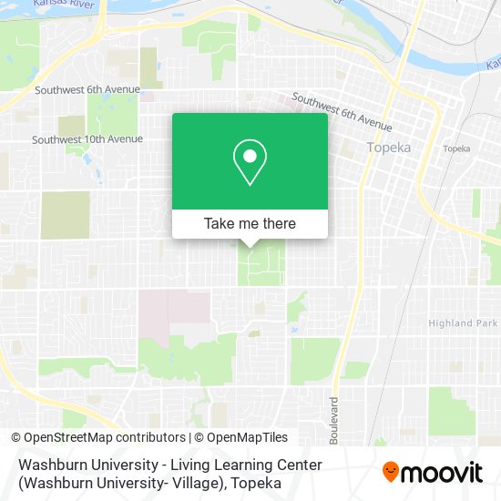 Washburn University - Living Learning Center (Washburn University- Village) map