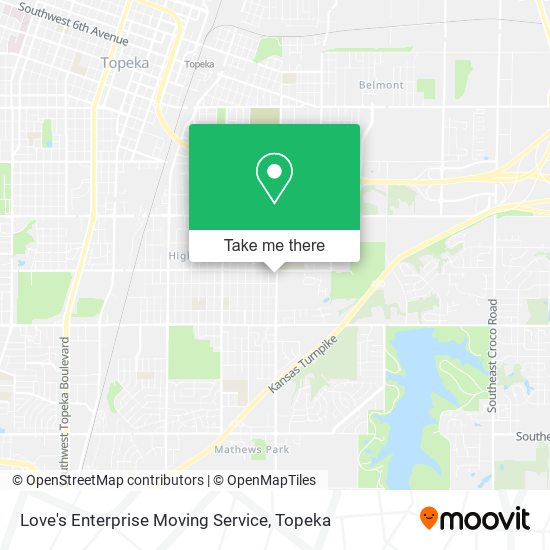 Love's Enterprise Moving Service map