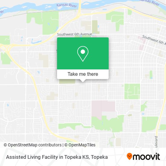 Assisted Living Facility in Topeka KS map