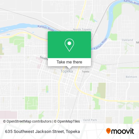 635 Southwest Jackson Street map