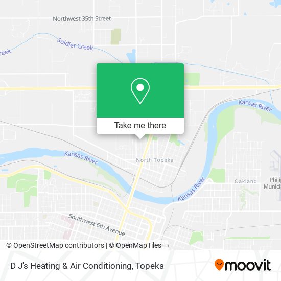 D J's Heating & Air Conditioning map