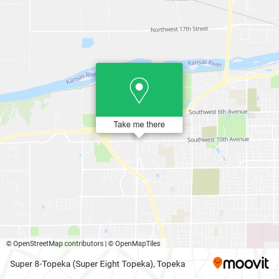 Mapa de Super 8-Topeka (Super Eight Topeka)