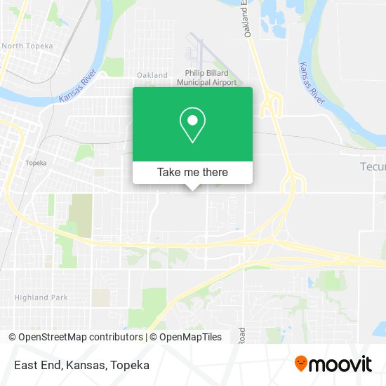 East End, Kansas map