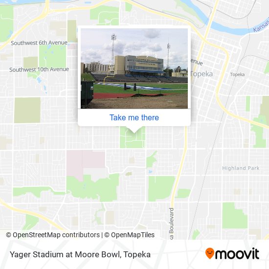 Yager Stadium at Moore Bowl map