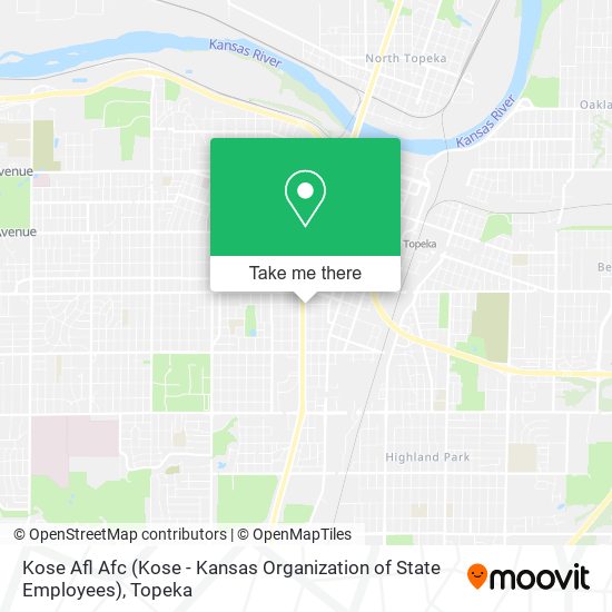 Kose Afl Afc (Kose - Kansas Organization of State Employees) map