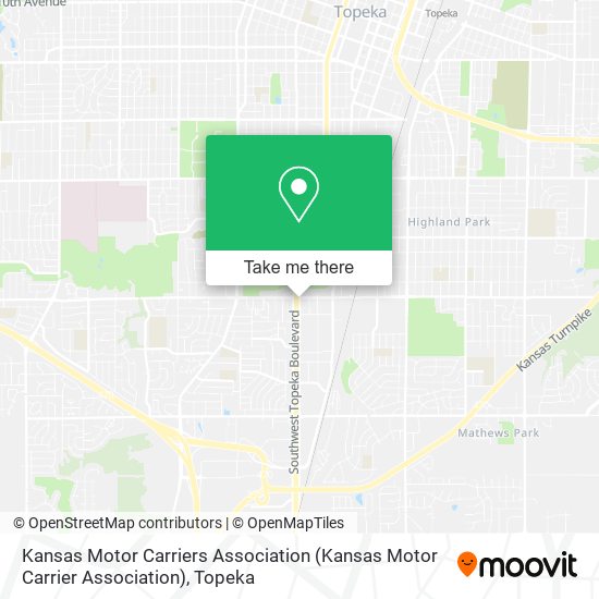 Mapa de Kansas Motor Carriers Association