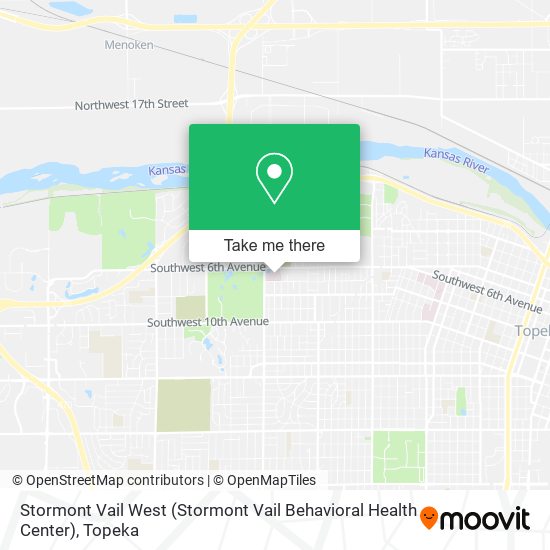 Mapa de Stormont Vail West (Stormont Vail Behavioral Health Center)